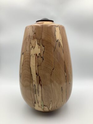 Handcrafted Spalted Beech Wooden Urn